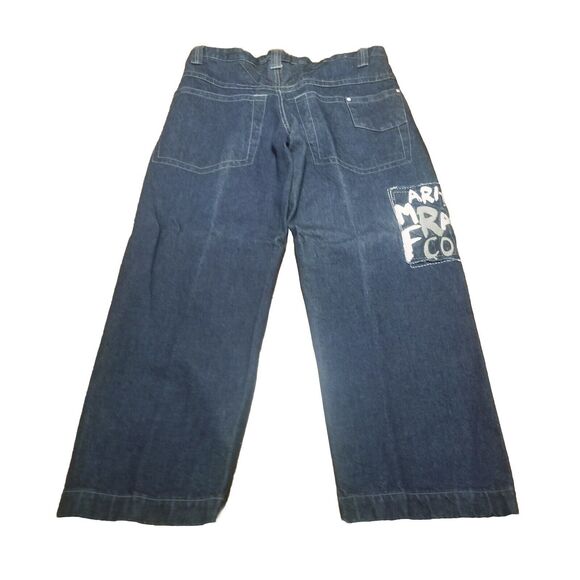 Marithe Francois Girbaud Jeans Men's 38 Vintage Denim Cargo Embroidery (40X32) - Picture 3 of 6